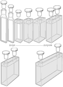 Standard Rectangular Cells with PTFE stopper