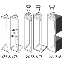 triangular fluorimeter cells