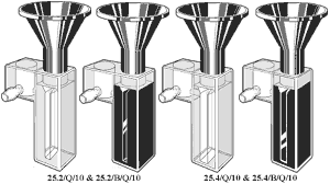 Vacuum Suction aspiration cuvettes