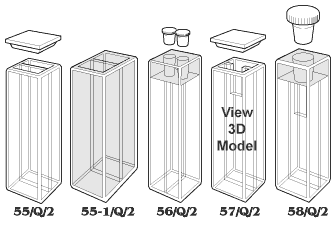 fluorimeter cuvettes tandem or divided